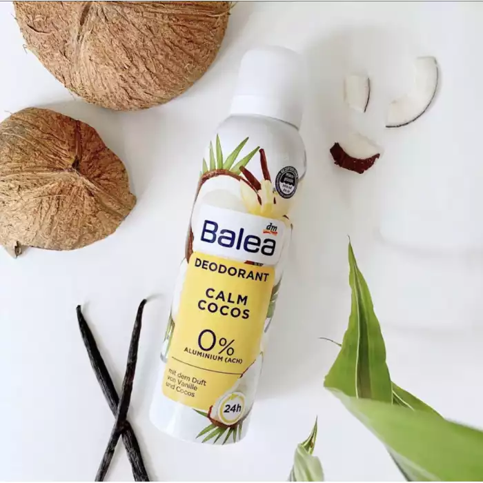 -Vegan -Skin compatibility dermatologically approved Perfect deodorant protection: The Balea deodorant spray Calm Cocos offers optimal deodorant protection and gives you an all-round safe and well-groomed feeling - for 2 | Veela Beauty -Vegan | فييلا بيوتي