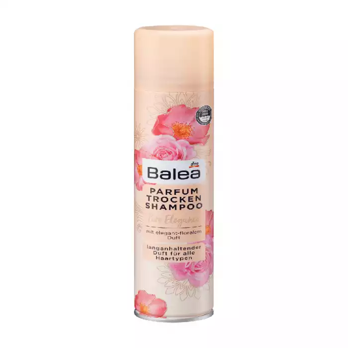 - برائحة عطر طويلة الأمد - فعال على خطوط الشعر الدهنية ركلة الحجم -سهل التنظيف - تجربة العطر الأنيقة والغسيل الجاف بسرعة البرق لما بينهما: شامبو Balea Parfum الجاف Pure Elegance يدلل الحواس برائحة الورد البري الأنيق وزهر | فييلا بيوتي - برائحة عطر طويلة الأمد | فييلا