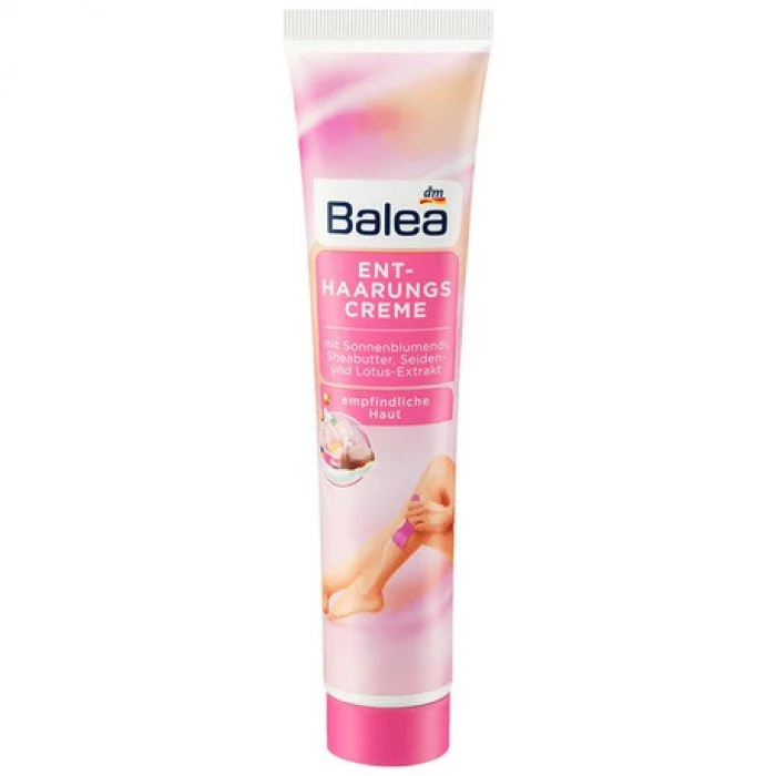 Balea Depilatory Cream 125 ml For sensitive skinWith sunflower oil, shea butter, silk and