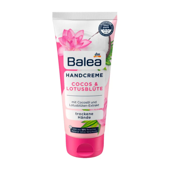 For dry handsSkin compatibility dermatologically confirmedRecipe without microplastics & water -soluble, purely synthetic polymersFor the delicate feeling of well -cared for hands: The vegan Balea Coconut & Lotus Blossom | Veela Beauty For dry handsSkin compatibility dermatologically