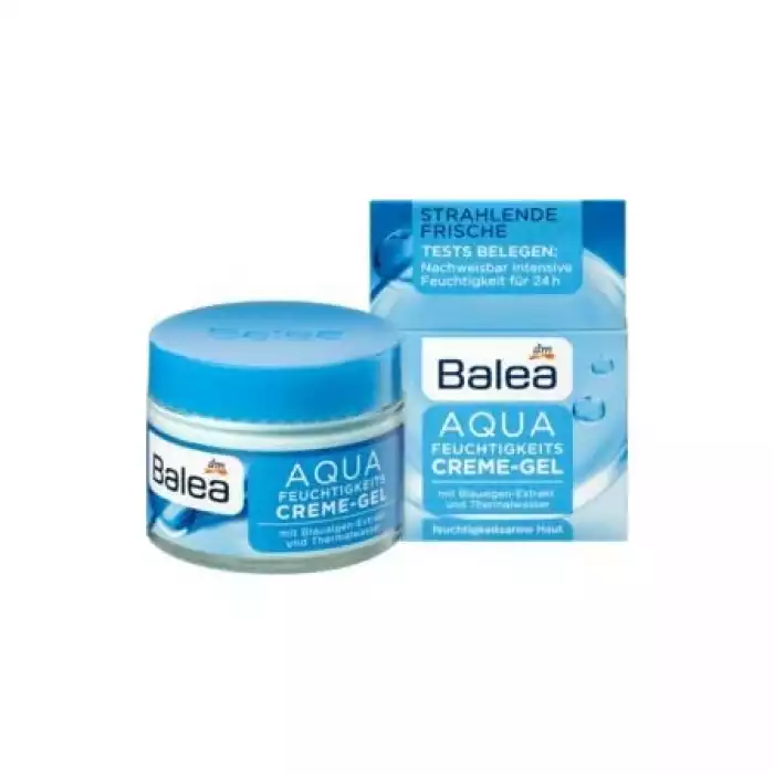 Balea Aqua Moisturizing Day Cream 50 ml Detectable intense moisture for 24 hours With blue-green