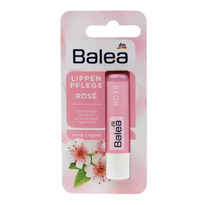 Delicate lips With almond blossom oil and a gentle color finish in rosé With shea butter, vitamin E and beeswax Velvety and delicate: Balea lip care rosé gives your lips suppleness. It offers care and protection with al | Veela Beauty Delicate lips With almond blossom oil and a gentle color