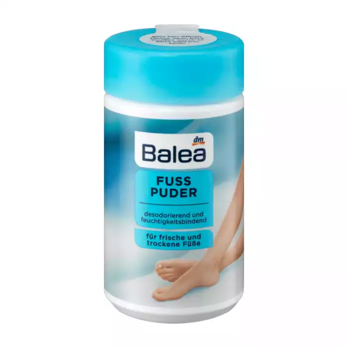 Balea foot powder 100 g Deodorant and moisture-bindingWith natural ginger