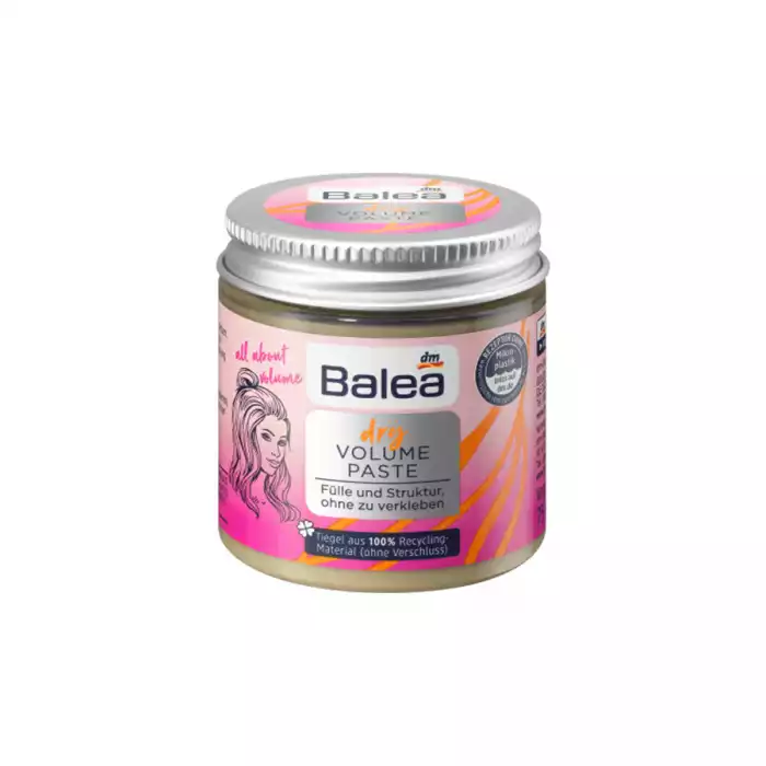 Balea Dry Volume Paste 75 ml -Gives fullness and structure -Suitable for use in open hair and for hairstyles -Without being greasy -All about Volume - Baleas Dry Volume Paste gives hair natural volume and texture withou | Veela Beauty Balea Dry Volume Paste 75 ml | فييلا بيوتي