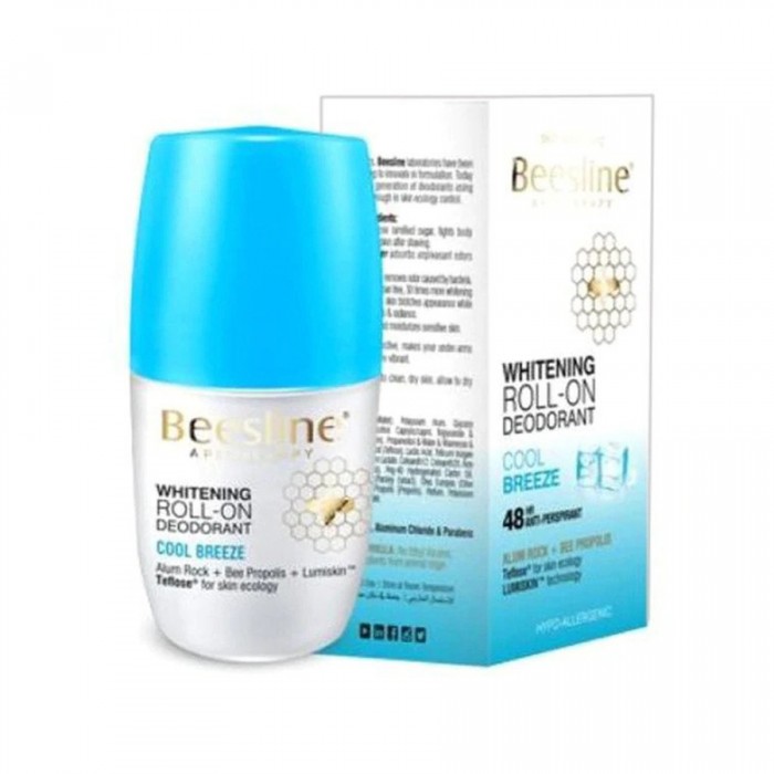 48hr Antiperspirant, this roll-on: • Fights body odors & soothes the skin after shaving
• Absorbs unpleasant wetness
• Whitens the skin & reduces skin blotches appearance
• Soothes & moisturizes the skin Results: Safe | Veela Beauty 48hr Antiperspirant, this roll-on:• Fights body odors