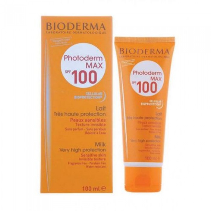 Bioderma Photoderm Max Lait SPF 100 offers a very high UVA/UVB protection Activates the skins natural defences and protects from risks of cellular damage Smooth texture, colourless upon application, no greasy effect, no | Veela Beauty Bioderma Photoderm Max Lait SPF 100 offers a very high