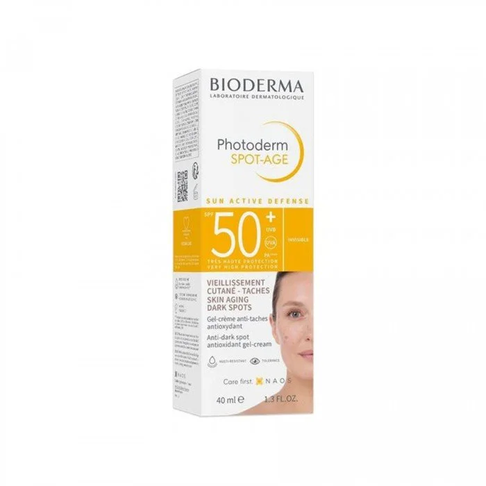 بيوديرما Photoderm Spot-Age Spf 50+ واقي شمسي مضاد للأكسدة، 40 مل Bioderma Photoderm Spot-Age بيوديرما Photoderm Spot-Age Spf 50+ واقي شمسي مضاد للأكسدة، 40 مل Bioderma Photoderm Spot-Age