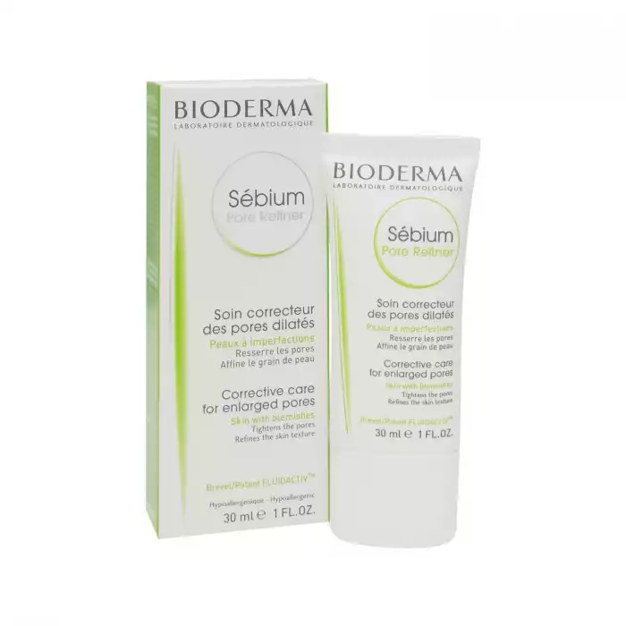 Refine the texture of skin that is prone to excessive oiliness with the Bioderma Sébium Pore Refiner, a corrective concentrate. Rich in dermatological active agents, this targeted daily treatment works to tighten pores | Veela Beauty Refine the texture of skin that is prone to excessive