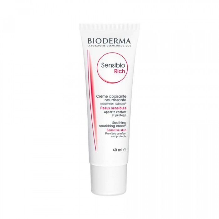 Hydrate your dry, sensitive skin with the comforting touch of the Bioderma Sensibio Rich Cream. This compensating everyday moisturiser protects the complexion from external aggravators, and works to build the skin’s ow | Veela Beauty | فييلا بيوتي