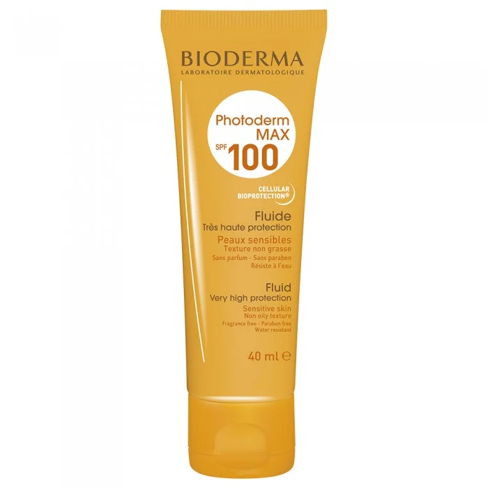 Bioderma Photoderm Max Fluid SPF 100 Offers an optimum UVA/UVB protection Activates the skins natural defences and protects from risks of cellular damage Made for skin subjected to maximum sun intensity, Smooth fluid te | Veela Beauty Bioderma Photoderm Max Fluid SPF 100 Offers an optimum