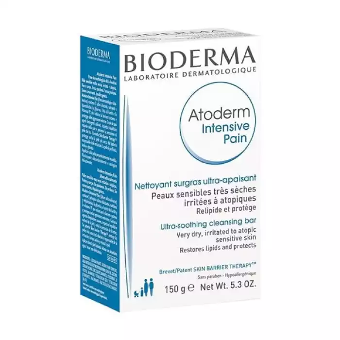 Atoderm Pain A daily ultra-rich cleansing bar that gently cleanses and protects from cutaneous dryness Dry to very dry sensitive skin, sensitive and reactive areas. Biological mode of action Atoderm Ultra-rich soap conta | Veela Beauty Atoderm Pain A daily ultra-rich cleansing bar that gently
