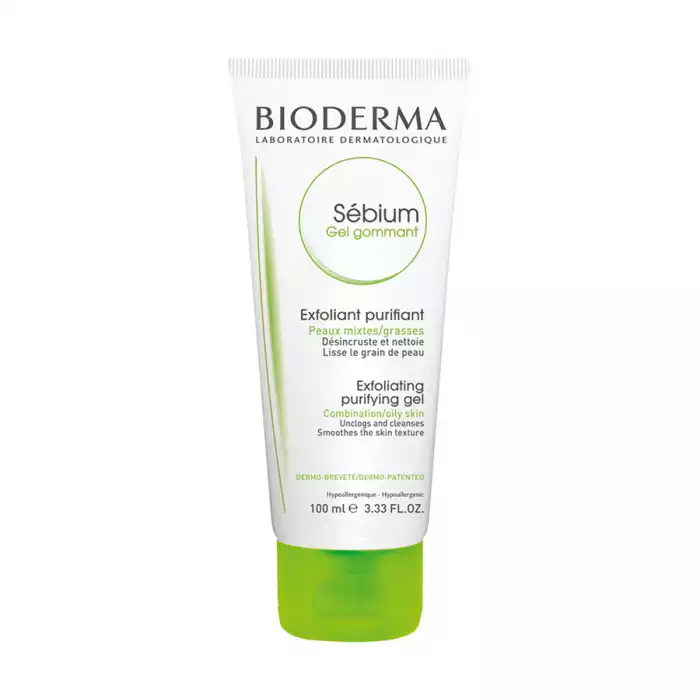 Sébium Exfoliating gel is the only scrub that refines the skin texture, tightens pores and brightens the complexion while preventing the formation of blemishes thanks to the Fluidactiv™ patented complex, which biological | Veela Beauty Sébium Exfoliating gel is the only scrub that refines the