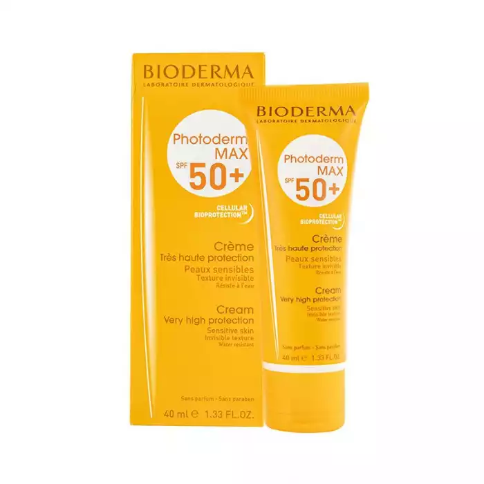 يوفر Bioderma Photoderm Max Cream SPF 50+ مع مجموعة من فلاتر UVA / UVB حماية مُحسّنة ضد الأشعة فوق البنفسجية (حروق الشمس وحساسية الشمس وما إلى ذلك) جنبًا إلى جنب مع حماية بيولوجية داخلية: براءة اختراع الحماية الحيوية ال | فييلا بيوتي | فييلا بيوتي
