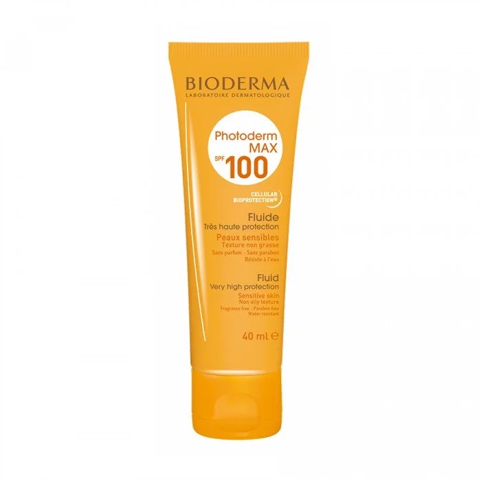 Bioderma Photoderm Max Fluid SPF 100 Offers an optimum UVA/UVB protection Activates the skins natural defences and protects from risks of cellular damage Made for skin subjected to maximum sun intensity, Smooth fluid te | Veela Beauty Bioderma Photoderm Max Fluid SPF 100 Offers an optimum