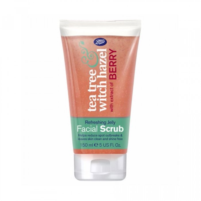 Breathe new life into your cleansing routine with Tea Tree & Witch Hazel Jelly Boost Facial Scrub with Berry Extract. The formula contains antibacterial Tea Tree oil and soothing Witch Hazel. - Deeply cleanses the skin | Veela Beauty Breathe new life into your cleansing routine with Tea Tree
