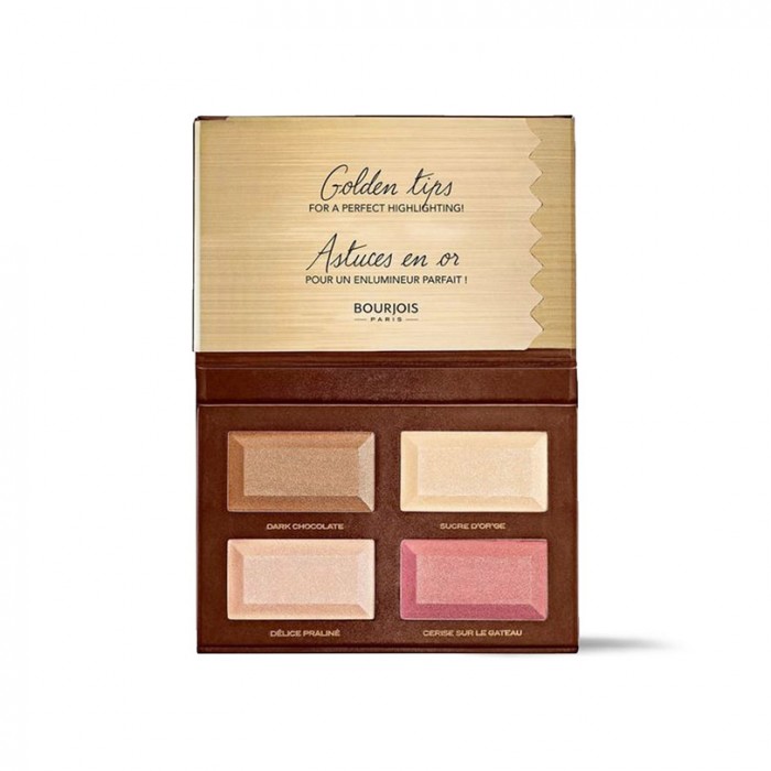 hlights Leaves your skin with glints of sunshine
Declination of 4 chocolate shades .Ultra-fine lightweight texture . 1. Sweep the blush on your cheeks.
2. Pick one highlighting shade and apply it on your cheekbones and | Veela Beauty hlights Leaves your skin with glints of sunshine
Declination of 4 chocolate shades .Ultra-fine lightweight texture . 1. Sweep the blush on your cheeks.
2. Pick one highlighting shade and apply it on your cheekbones and | Veela Beauty