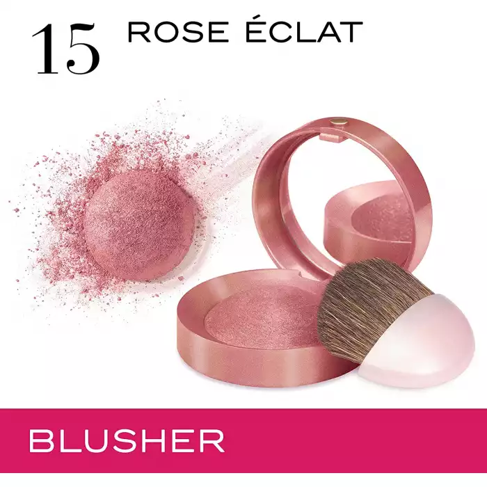 Bourjois Little Round Pot Blusher 15 Rose - Bourjois Little Round Pot Blusher has been keeping women beautiful for generations. -One stroke of the brush reveals the irresistible rose scented aroma. Its built-in mirror a | Veela Beauty Bourjois Little Round Pot Blusher 15 Rose | فييلا