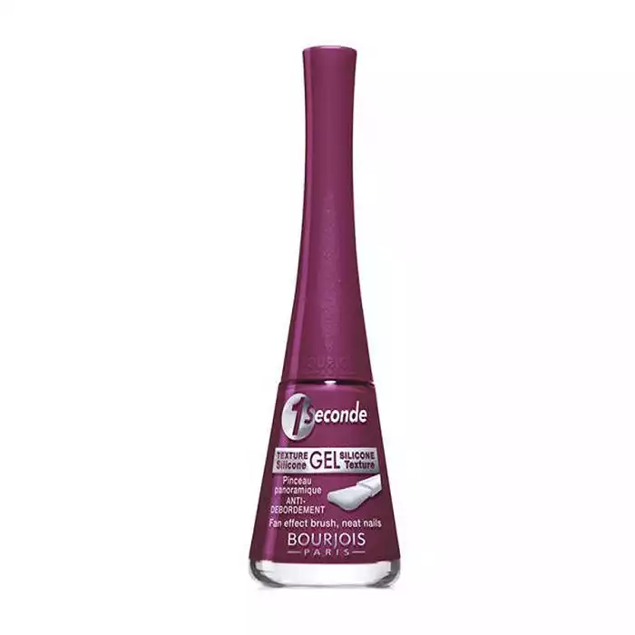 Bourjois 1 Seconde Nail Polish 46 Berry Important Person
It gives your nails that salon smooth finish in 1 second thanks to its gel texture.
Its one-coat gel formula, enriched with silicon gives nails the perfect curve a | Veela Beauty Bourjois 1 Seconde Nail Polish 46 Berry Important Person
It