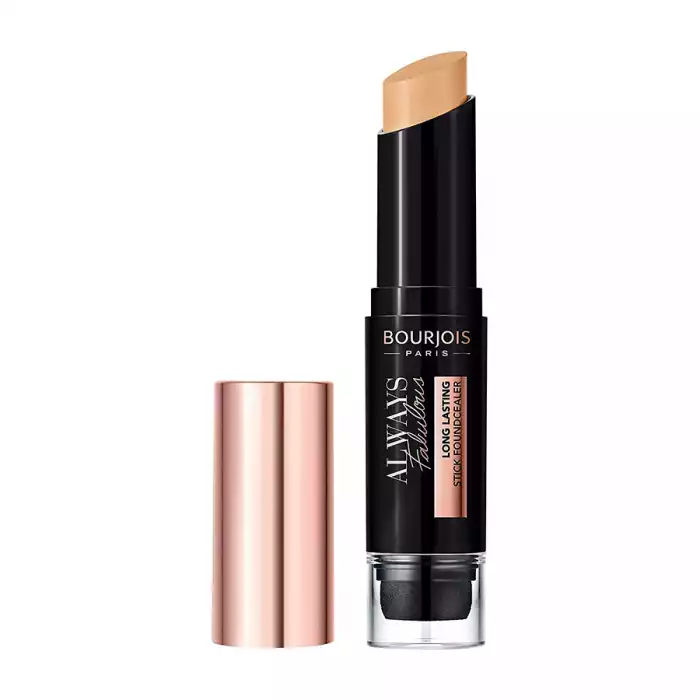 Bourjois Always Fabulous 2 in 1 Foundation & Concealer Stick 310 Beige Combines the full coverage of a concealer with the added depth and pigmentation of a foundation.Lightweight velvet formula melts perfectly with you | Veela Beauty Bourjois Always Fabulous 2 in 1 Foundation & Concealer
