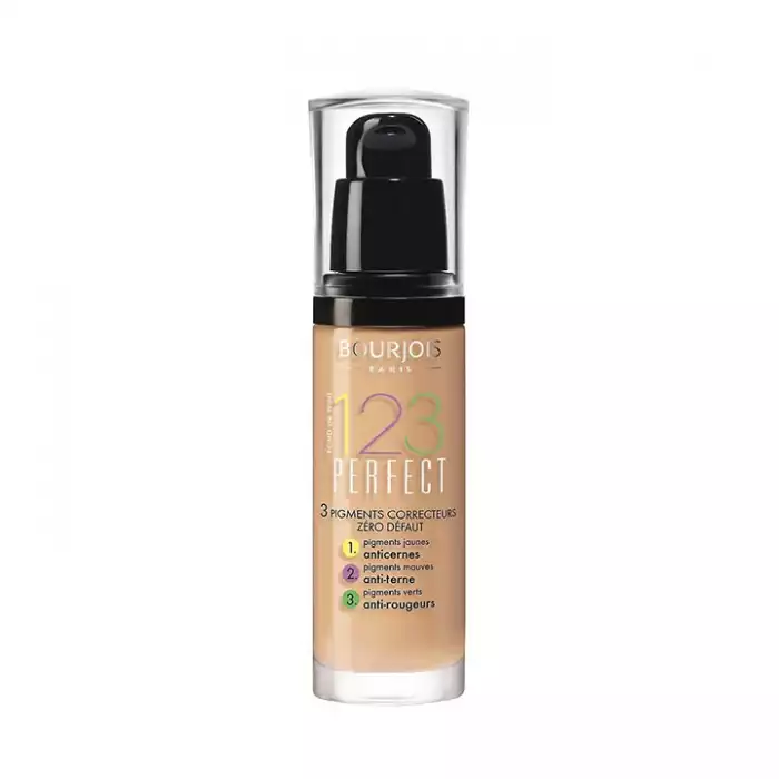 Bourjois 123 Perfect Foundation 55 Dark Beige | Veela Beauty Bourjois 123 Perfect Foundation 55 Dark Beige | Veela Beauty