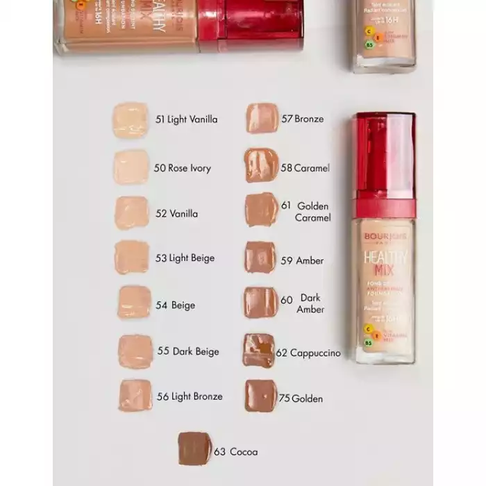 Bourjois Healthy Mix Clean & Vegan 50C Rose lvory 30 Ml
Bourjois Healthy Mix Clean Foundation:Overview: The Bourjois Healthy Mix Bourjois Healthy Mix Clean & Vegan 50C Rose lvory 30 Ml
Bourjois Healthy Mix Clean Foundation:Overview: The Bourjois Healthy Mix