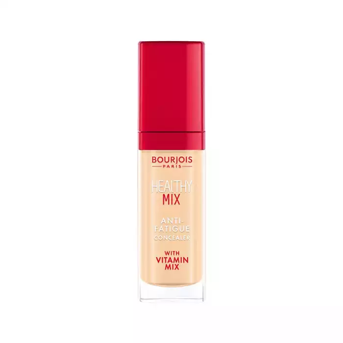 - Bourjois Healthy Mix Anti-Fatigue Concealer instantly erases all signs of fatigue for a rested look. -Its glide-on formula blends easily into skin, covering dark circles and puffy eyes without streaks or marks. -With | Veela Beauty - Bourjois Healthy Mix Anti-Fatigue Concealer instantly