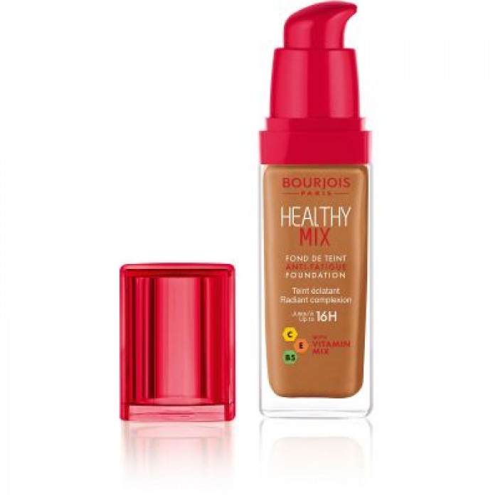 Bourjois Healthy Mix Foundation 61 Golden Cappuccino
Anti-age formula with a blend of vitamin C that gives anti-fatigue effect.
Contains hyaluronic acid derivative that provides 24-hour hydration.
Spherical powders provi | Veela Beauty Bourjois Healthy Mix Foundation 61 Golden