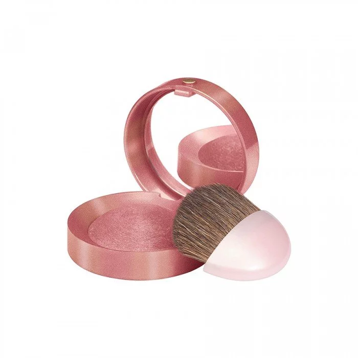 Bourjois Little Round Pot Blusher 15 Rose - Bourjois Little Round Pot Blusher has been keeping women beautiful for generations. -One stroke of the brush reveals the irresistible rose scented aroma. Its built-in mirror a | Veela Beauty Bourjois Little Round Pot Blusher 15 Rose | فييلا