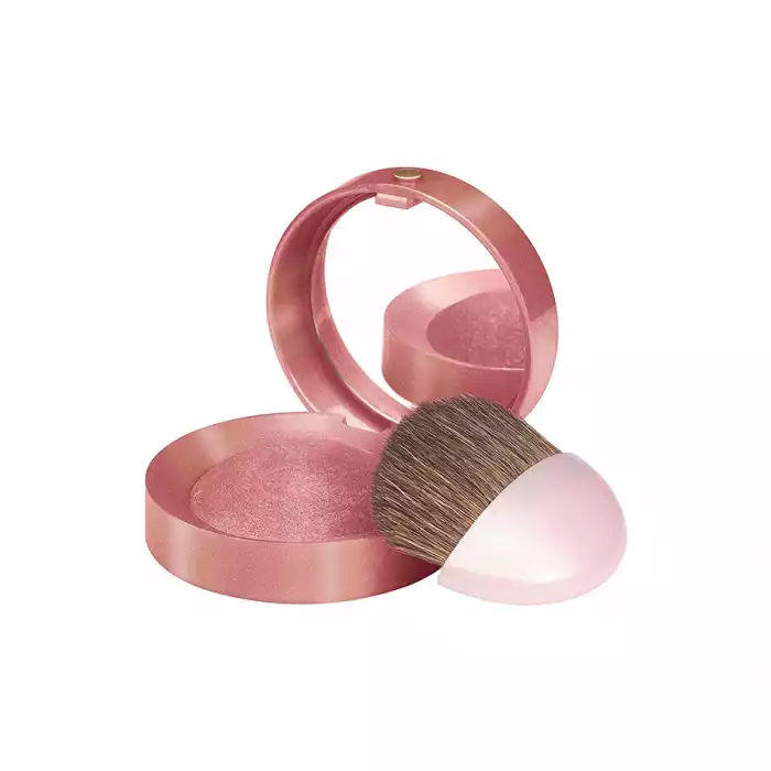 Bourjois Little Round Pot Blusher 15 Rose - Bourjois Little Round Pot Blusher has been keeping women beautiful for generations. -One stroke of the brush reveals the irresistible rose scented aroma. Its built-in mirror a | Veela Beauty Bourjois Little Round Pot Blusher 15 Rose | فييلا