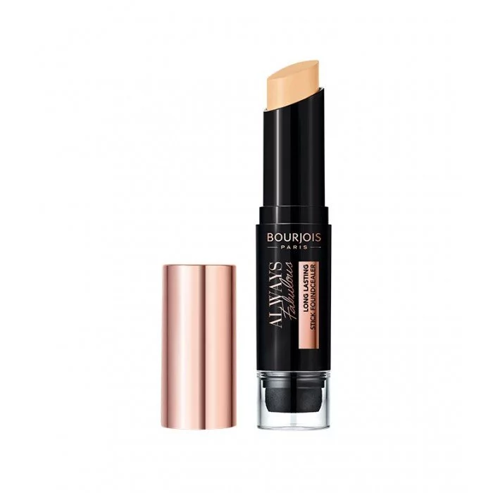 With Always Fabulous Long-lasting Stick Foundcealer from Bourjois, you can have it all. It gives super concealer coverage, depth and pigmentation of makeup. The airy and velvety composition has a light texture tha | Veela Beauty With Always Fabulous Long-lasting Stick Foundcealer from