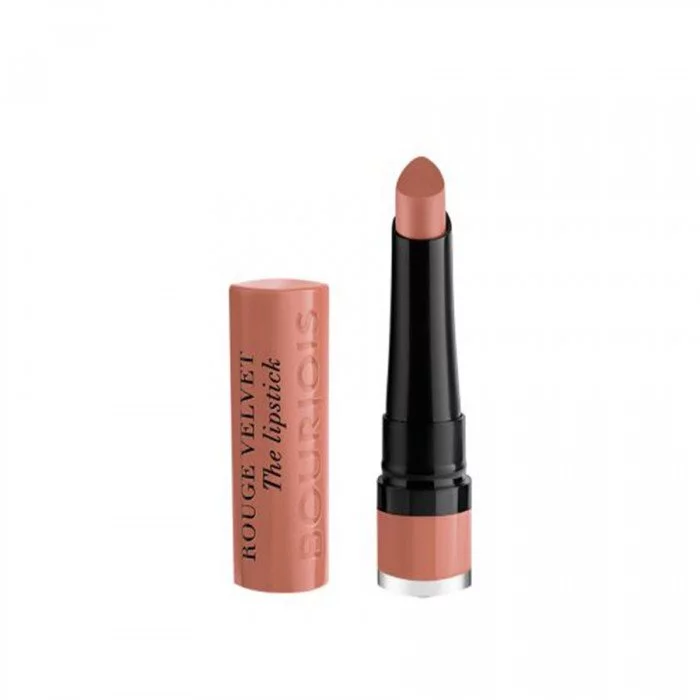 Bourjois Rouge Velvet The Lipstick 01 Hey Nude -New high definition guided « teardrop » mechanism to bring perfect precision upon application. -Enhanced by hydrating waxes, light oils, and rich pigments that provide vel | Veela Beauty Bourjois Rouge Velvet The Lipstick 01 Hey Nude |