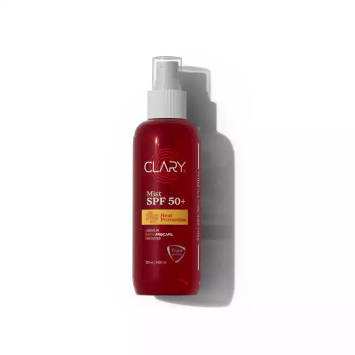 CLARY SPF 50+ Mist 120ml
Product Overview: CLARY SPF 50+ Mist is a protective hair mist designed to shield your hair from damage CLARY SPF 50+ Mist 120ml
Product Overview: CLARY SPF 50+ Mist is a protective hair mist designed to shield your hair from damage