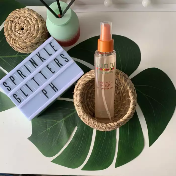 Pre-treatment for all hairstyles to prevent damage caused by flat irons and other heated styling tools, while adding moisture to strands for smoother, frizz-free results. Made with pure shea butter to replace vital mo | Veela Beauty Pre-treatment for all hairstyles to prevent damage caused