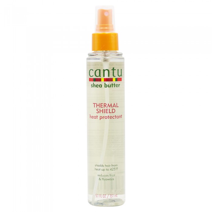 Pre-treatment for all hairstyles to prevent damage caused by flat irons and other heated styling tools, while adding moisture to strands for smoother, frizz-free results. Made with pure shea butter to replace vital mo | Veela Beauty Pre-treatment for all hairstyles to prevent damage caused