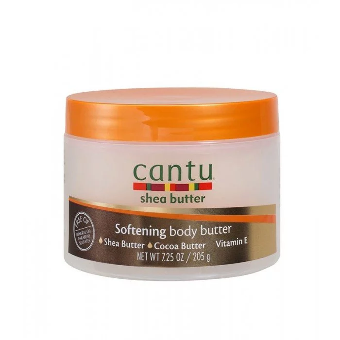 Cantu Shea Butter Softening Body Butter with Shea butter, cocoa butter, and vitamin E. Nourishes and conditions normal to dry skin, with its lightweight, quick absorb formula. Deeply moisturizes with pure Shea butter, c | Veela Beauty Cantu Shea Butter Softening Body Butter with Shea butter