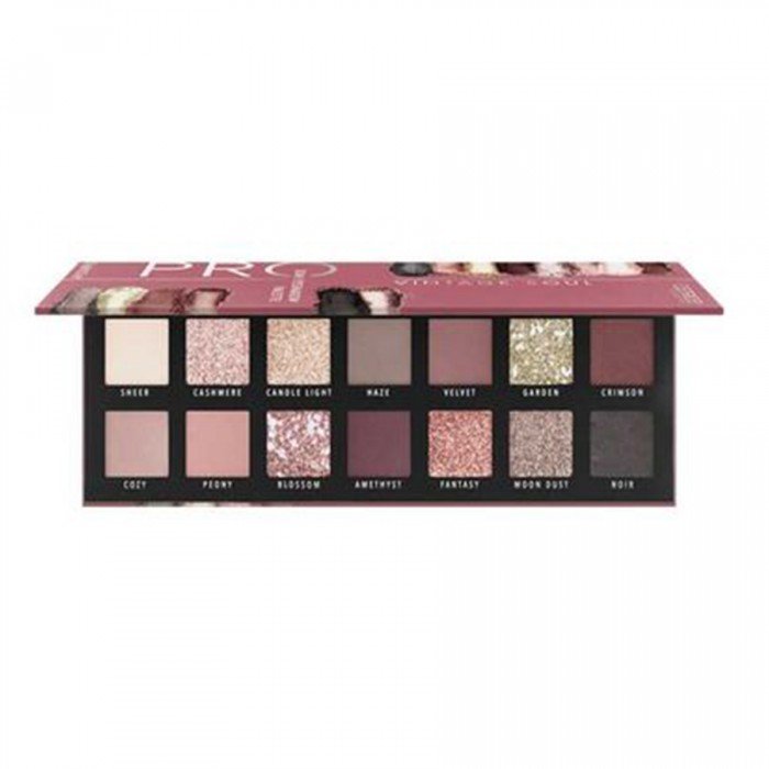 A luxurious eyeshadow palette with luxurious packaging. Contains 14 eye shadows with amazing pigmentation, with metallic and matte finishes. Its shades range from browns to dark reds, ideal for soft, glamorous and dram | Veela Beauty A luxurious eyeshadow palette with luxurious packaging |