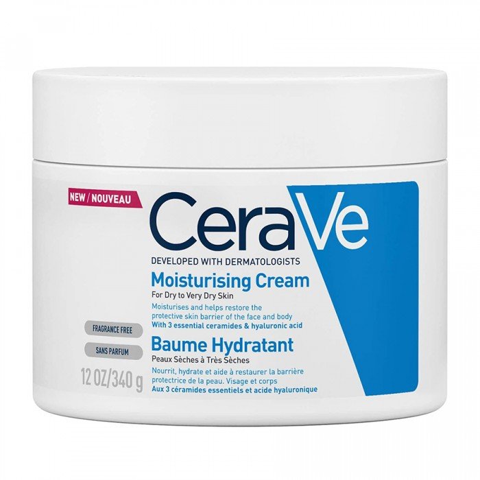 Cerave Moisturizing Cream For Dry Skin 340g
Suitable for