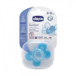 Chicco Physio Comfort Soother Soft 6-12 Months Blue 1pcs