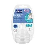 Chicco Teats Perfect 5 4M+ Fast Sil  2 Pcs