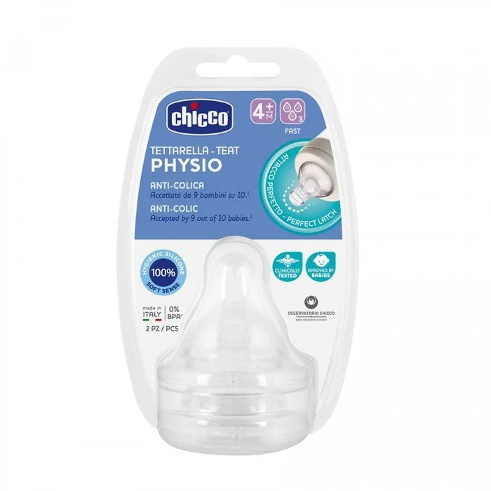 Chicco Teats Perfect 5 4M+ Fast Sil 2 Pcs
Nipple is of perfect shape and size to fit into the sucking for of baby.
Flexible, allows natural and smooth tongue movement.
Teats are compatible with all well being bottles an | Veela Beauty Chicco Teats Perfect 5 4M+ Fast Sil 2 Pcs
Nipple is of