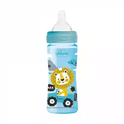 Chicco Well Being Colors Bottle Medium 2 Months Blue 250ml