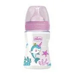 Chicco Well Being Colors Bottle Silicone 0 Month For Girl 150ml