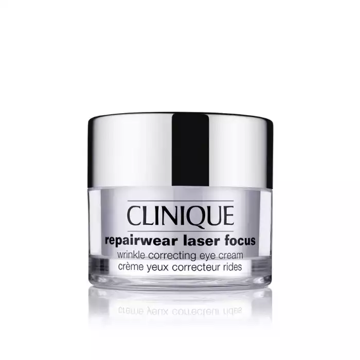 Clinique Repairwear Laser Focus Wrinkle Correcting Eye Cream is a potent anti-wrinkle cream for the eye contour area. The rich formula, which is infused with black tea ferment and yeast, ... | Veela Beauty Clinique Repairwear Laser Focus Wrinkle Correcting Eye