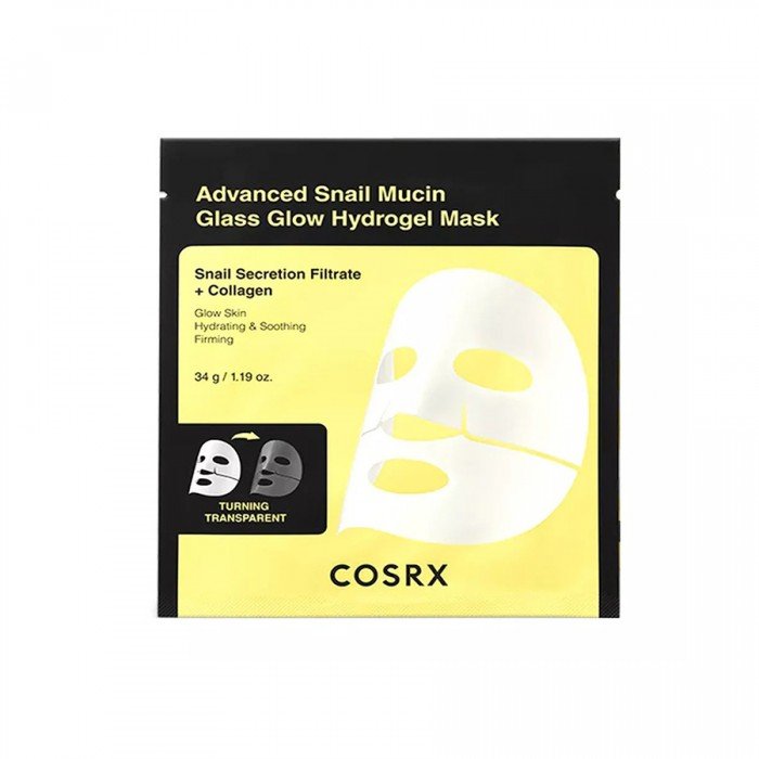 Advanced Snail Mucin Glass Glow Hydrogel Mask 1pcs