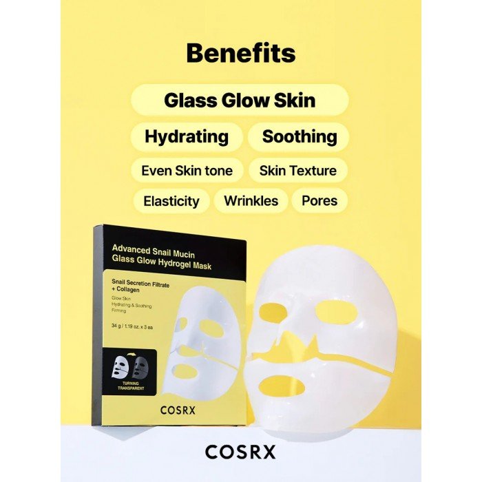 Advanced Snail Mucin Glass Glow Hydrogel Mask 1pcs
Description: Achieve glass-like, radiant skin with just one use of the Advanced Snail Mucin Glass Glow Hydrogel Mask 1pcs
Description: Achieve glass-like, radiant skin with just one use of the