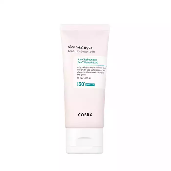 Cosrx Aloe 54.2 Aqua Tone-Up Sunscreen 50ml The COSRX Lightweight Sunscreen is formulated to provide high-level SPF 50+ PA++++ Cosrx Aloe 54.2 Aqua Tone-Up Sunscreen 50ml The COSRX Lightweight Sunscreen is formulated to provide high-level SPF 50+ PA++++