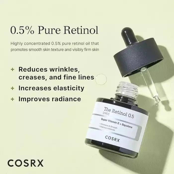 COSRX Retinol 0.5 Oil Anti-Aging with Vitamin E & Squalane COSRX Retinol 0.5 Oil Anti-Aging with Vitamin E & Squalane