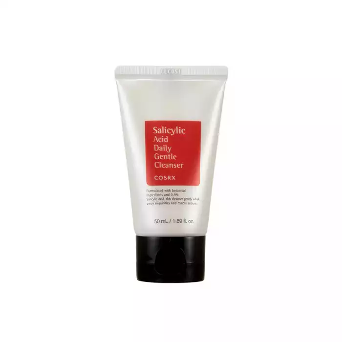 COSRX salicylic acid daily gentle cleanser 50 ml Cosrx salicylic acid daily gentle cleanser is a foam cleanser for oily skin COSRX salicylic acid daily gentle cleanser 50 ml Cosrx salicylic acid daily gentle cleanser is a foam cleanser for oily skin
