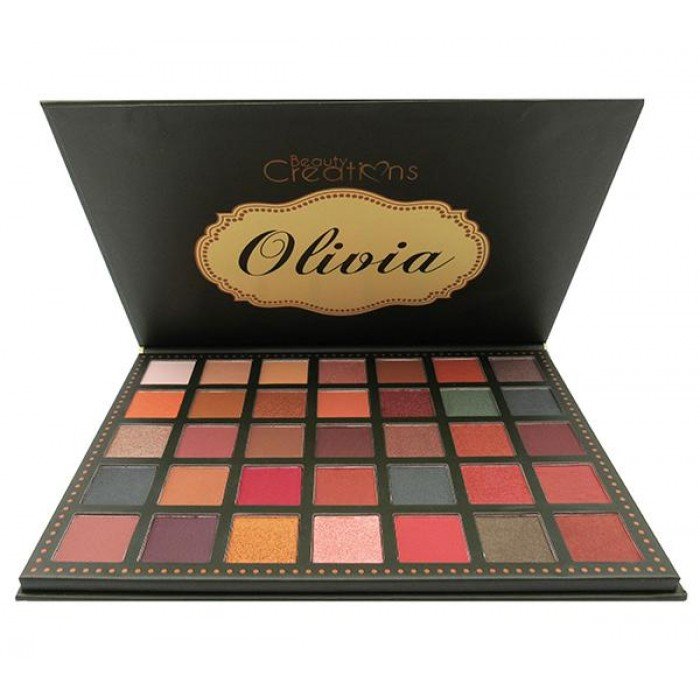 Step in style with Olivia. High quality professional grade formulas that makes blending easy. 35 Perfect colors packed with pigmentation convenient and suitable for all your shadow needs. | Veela Beauty soft texture, contains 35 different shades, is
