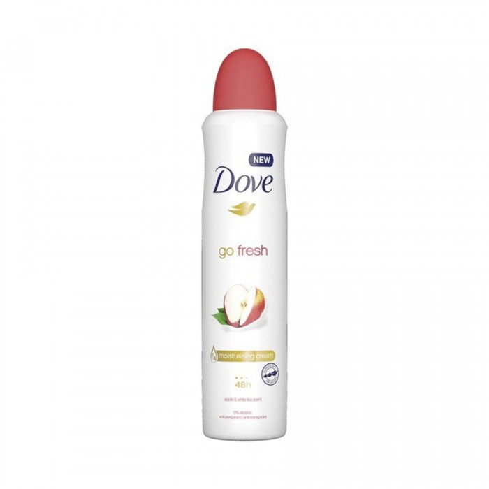 Dove Go fresh apple and white tea anti-perspirant deodorant provides up to 48 hours protection against sweat and odour protection Dove Go Fresh deodorant contains ¼ moisturising cream for beautifully soft and smooth unde | Veela Beauty Dove Go fresh apple and white tea anti-perspirant deodorant
